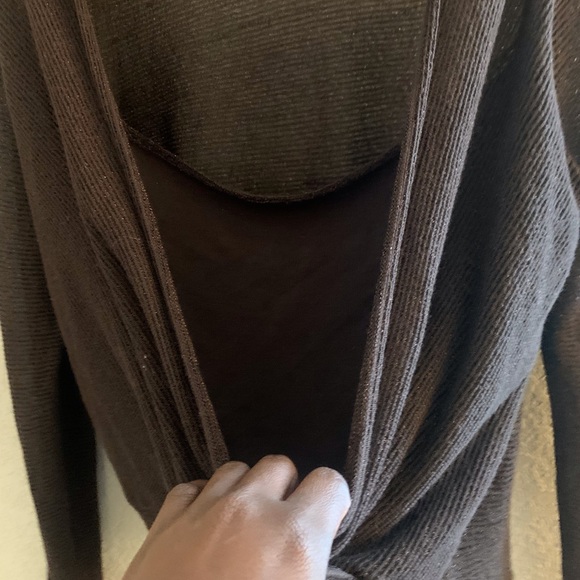 Rafaella Shimmer long sleeve v Neck Sweater Blouse Sz Large - Picture 5 of 8